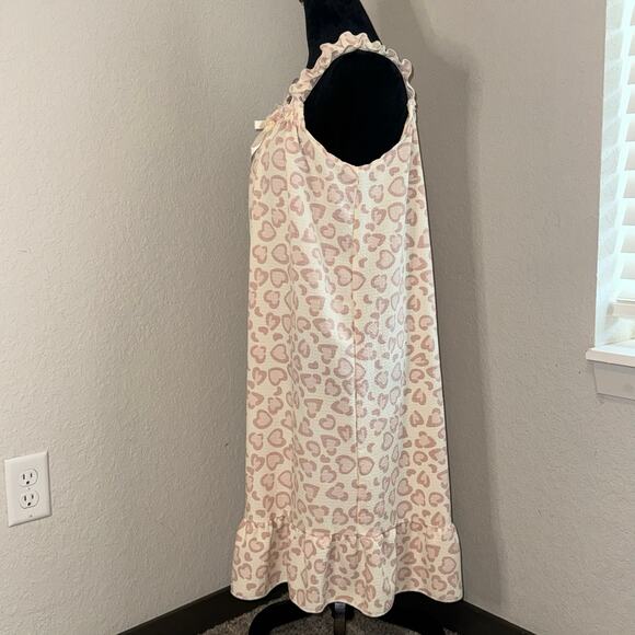 Women's Slip Dress Soft Pink Cheetah Print Sabrina Carpenter Vibe Medium - Picture 3 of 5